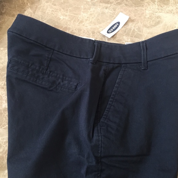 NEW OLD NAVY BOOT CUT KHAKIS PANTS SZ 6 WOMENS BLUE - Picture 6 of 7